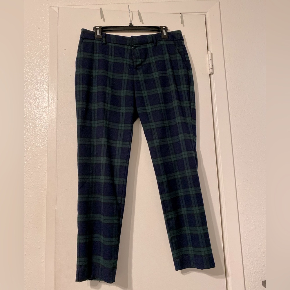 Plaid Harper Mid-Rise Pants